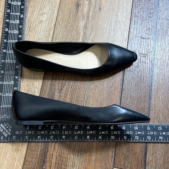 Charles & Keith Pointed Toe Black Flats Size 37 - Picture 11 of 13
